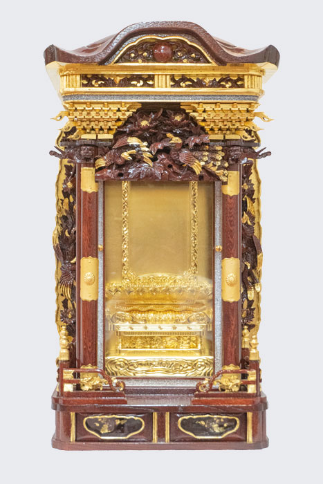 欅造り「幸太郎型厨子」破風屋根